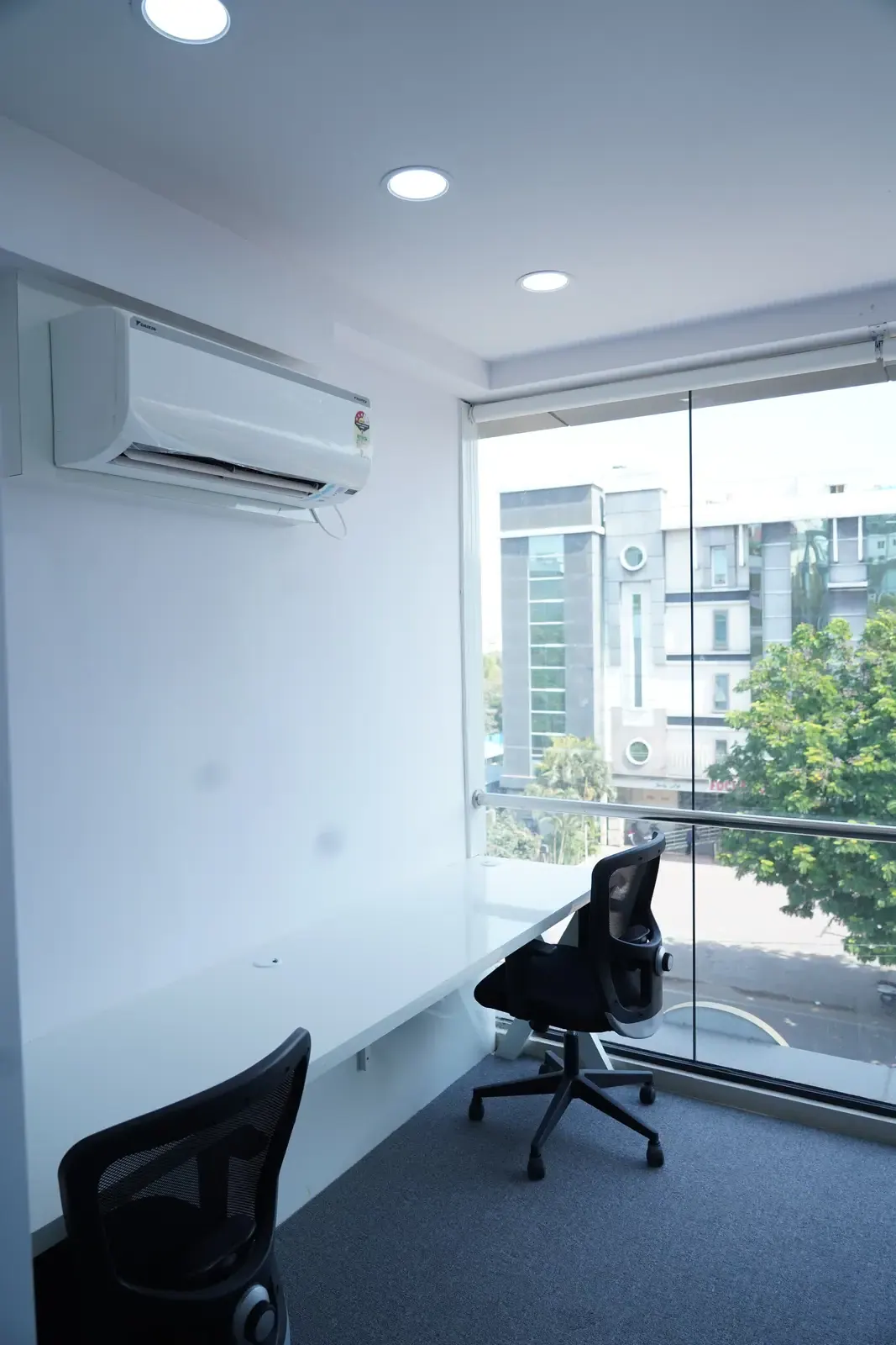 Startup founders and professionals in a Hyderabad coworking office